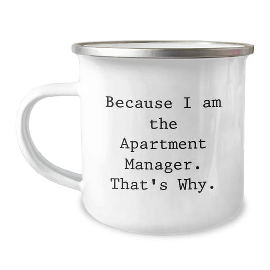 Apartment Manager Premium Keepsake Camping Mug for Him Birthday Gift - Image 1