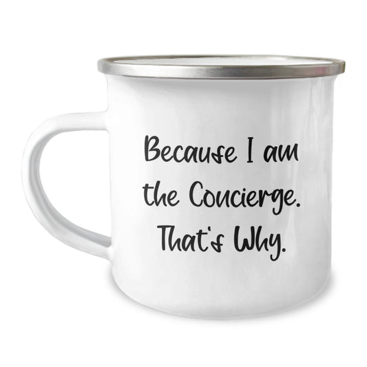 Concierge Camping Mug Keepsake Birthday Gift for Him - Image 1