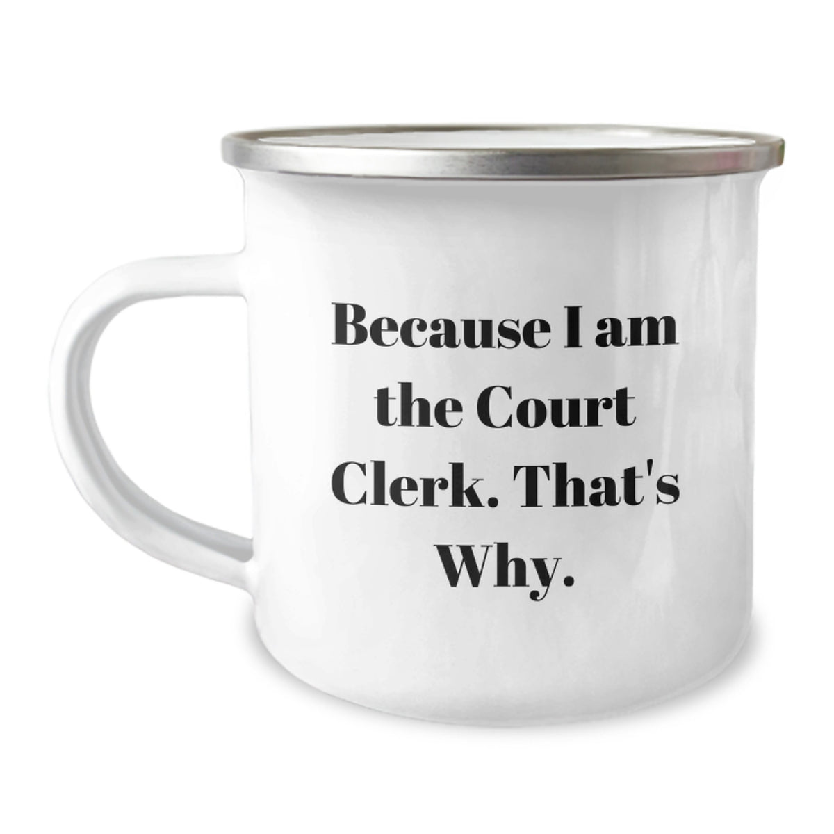 Birthday Gift Court Clerk Camping Mug Unique Bold Present for Her - Image 1