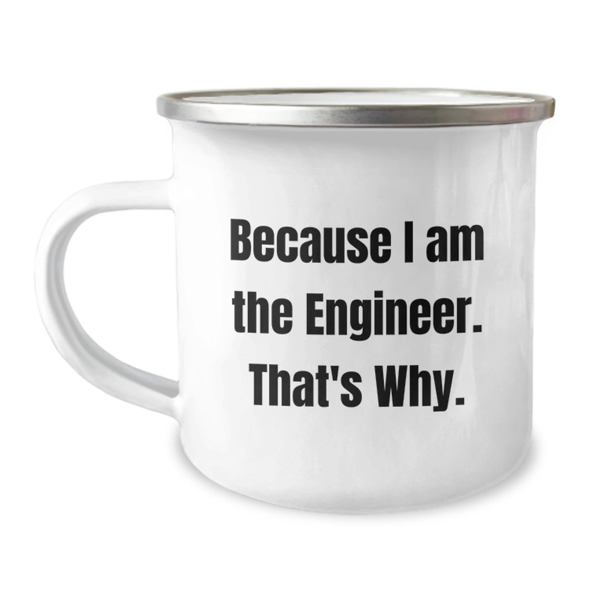 Engineer Keepsake Camping Mug Birthday Gift for Him Stainless Steel - Image 1