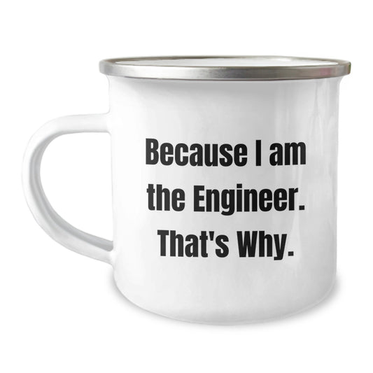Engineer Keepsake Camping Mug Birthday Gift for Him Stainless Steel - Image 1