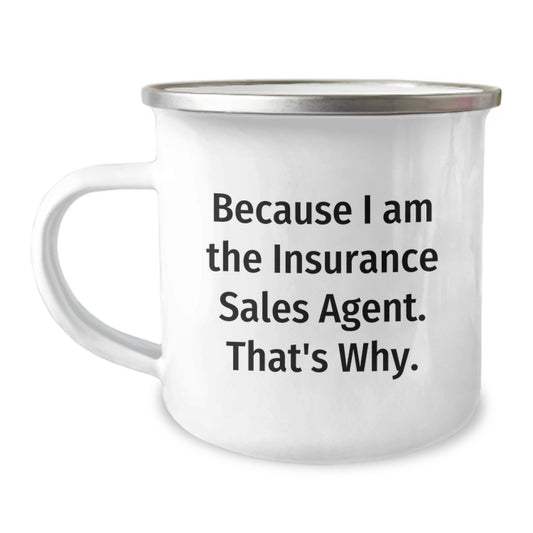 Insurance Sales Agent Camping Mug Gift for Him - A Motivational Keepsake - Image 1
