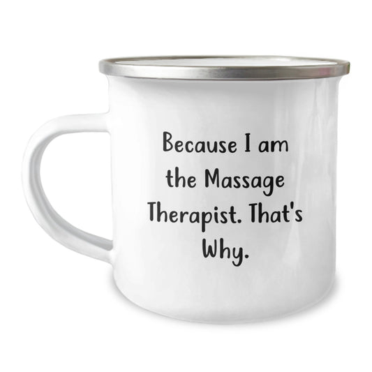 Massage Therapist Premium Keepsake Camping Mug for Him Birthday Gift - Image 1