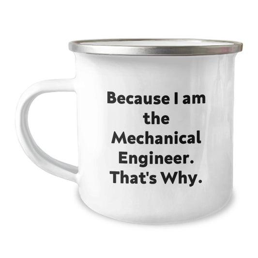 Mechanical Engineer Keepsake Camping Mug for Him Birthday Gift Stainless - Image 1