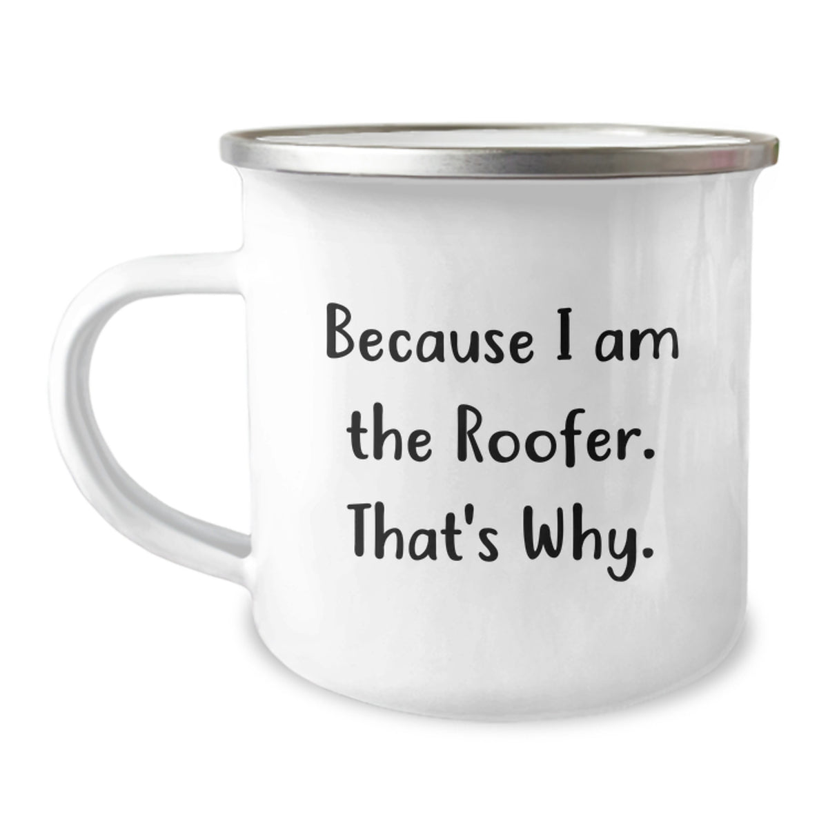 Roofer Keepsake Camping Mug for Him Birthday Gift Stainless Steel 12oz - Image 1