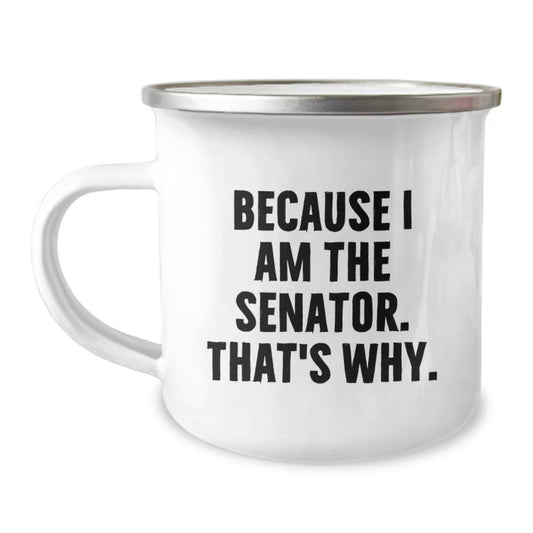 Funny Gift for Senator Lover, Because I Am The Senator That's Why! Valentine's Unique Gifts from Friends - Image 1