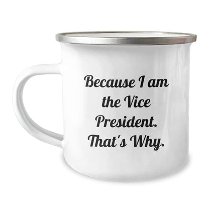 Vice President Gift for Him - A Bold Keepsake Camping Mug - Image 1