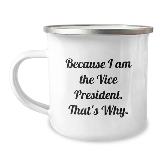 Vice President Gift for Him - A Bold Keepsake Camping Mug - Image 1