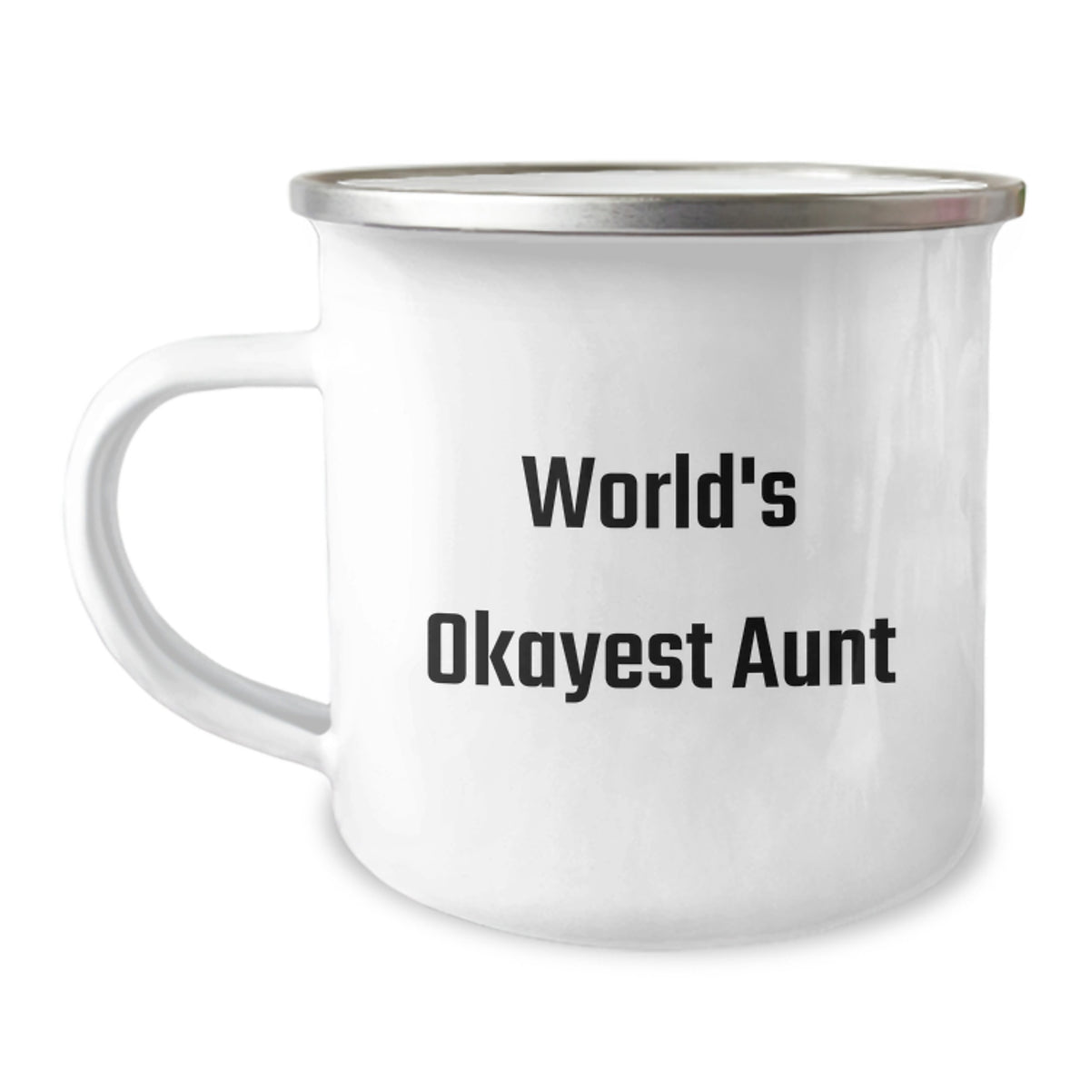 Aunt Gift World's Okayest Aunt Camping Mug for Her Keepsake - Image 1