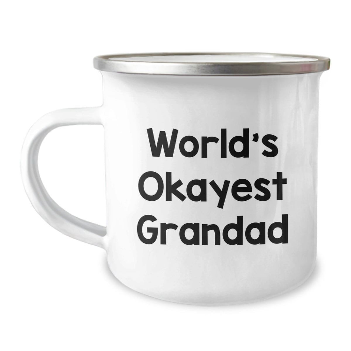 Grandad Gift Keepsake World's Okayest Grandad Camping Mug for Him - Image 1