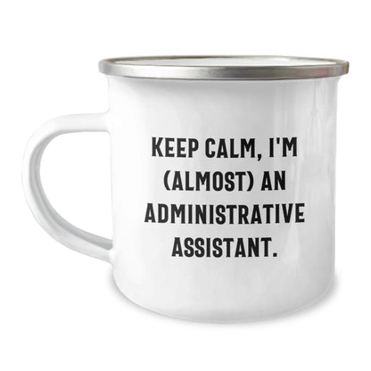 Administrative Assistant CampingMug GiftforFriends – Keep Calm - Image 1