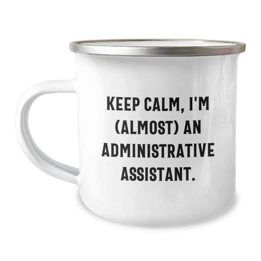 Administrative Assistant CampingMug GiftforFriends – Keep Calm - Image 1