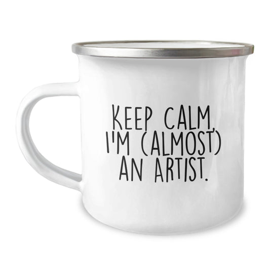 Christmas Gift for Her Keep Calm, I'm (Almost) An Artist Present Camping - Image 1