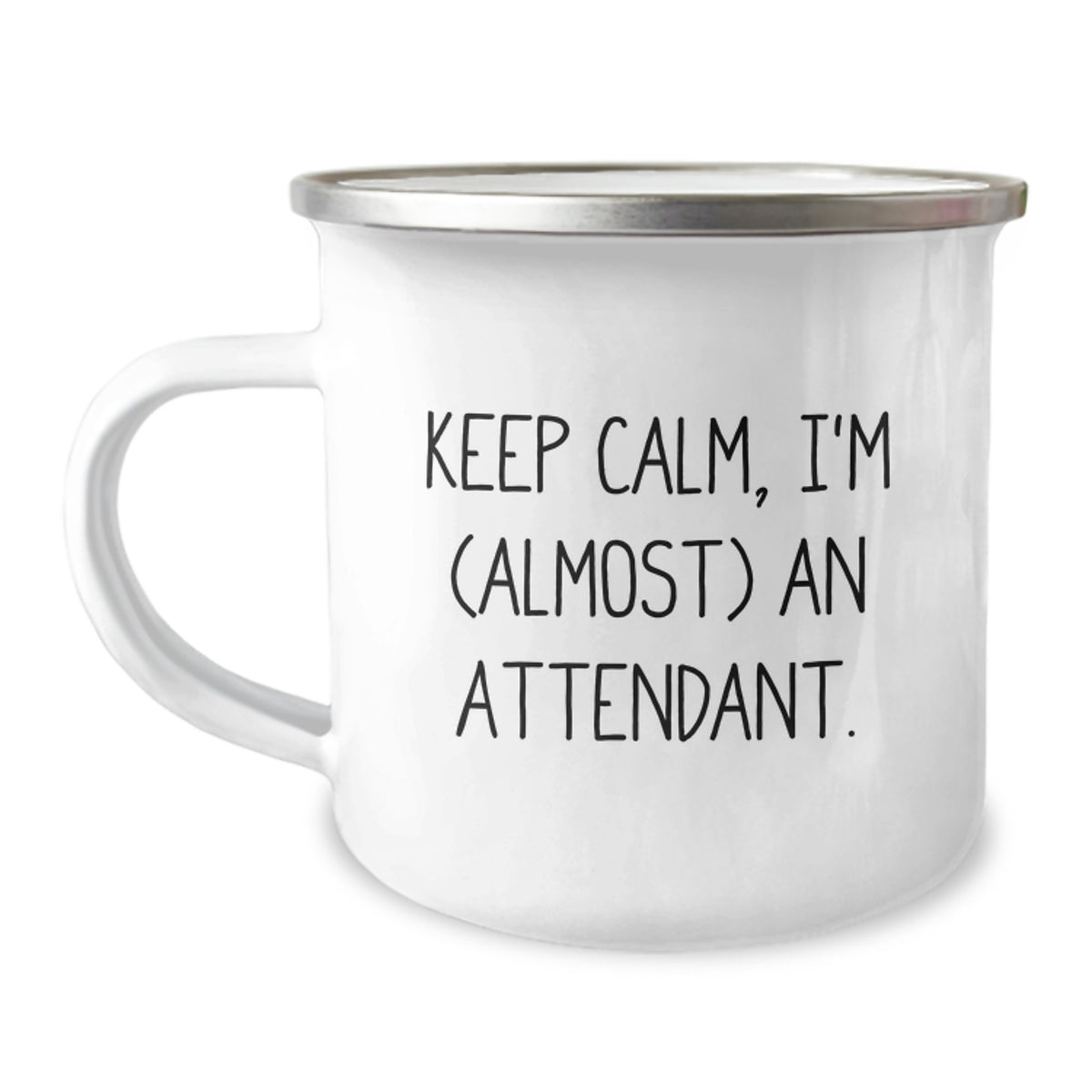 Attendant Camping Mug Gift for Him - Keep Calm Keepsake - Image 1