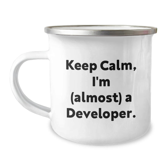 Christmas Gift for Him Keep Calm Present for A Developer's Humor - Image 1