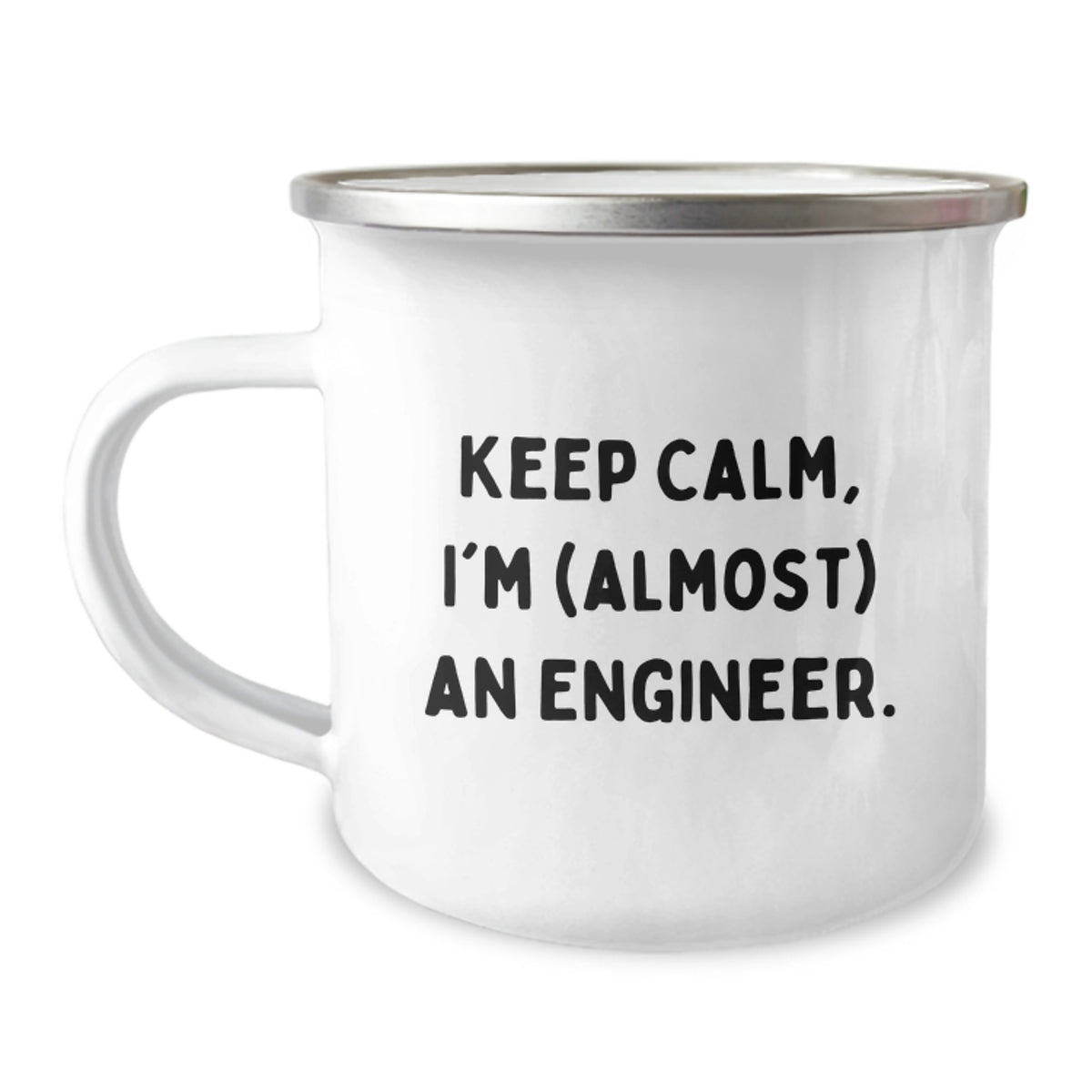 Engineer Gift for Him Keep Calm Keepsake Camping Mug - Image 1