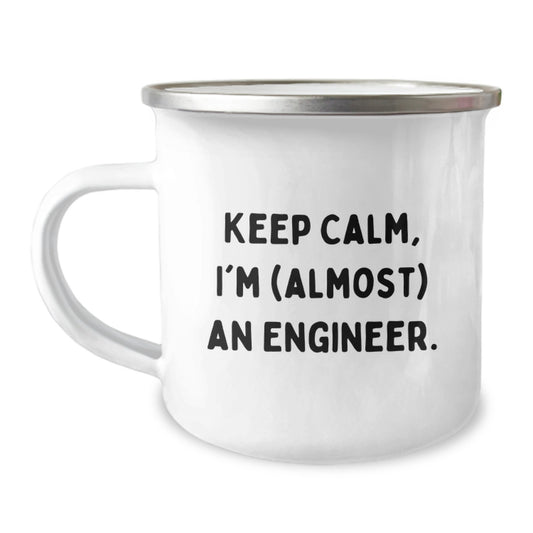 Engineer Gift for Him Keep Calm Keepsake Camping Mug - Image 1