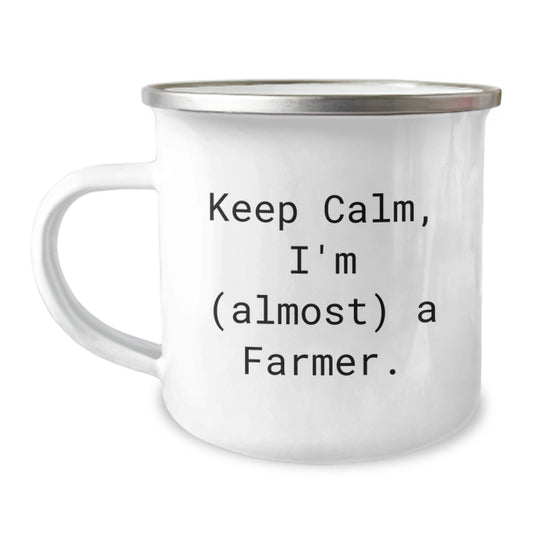 Christmas Gift for Her - Keep Calm, I'm (Almost) A Farmer Present - Image 1