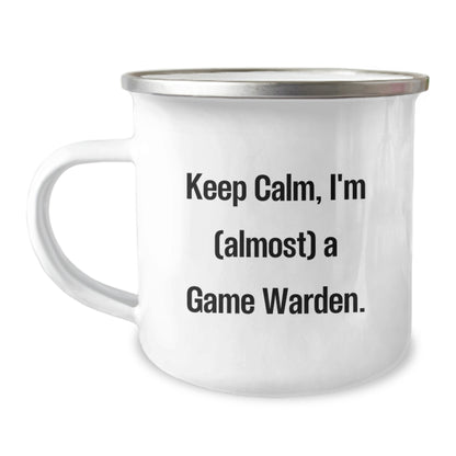 Game Warden Gift for Him - Keep Calm, I'm (Almost) A Game Warden - Image 1