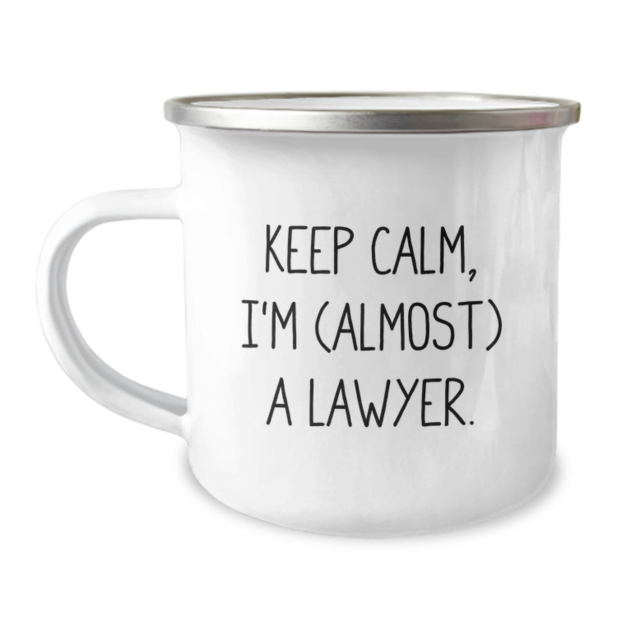 Lawyer Gift for Him Keep Calm, I'm (Almost) A Lawyer Keepsake Camping - Image 1