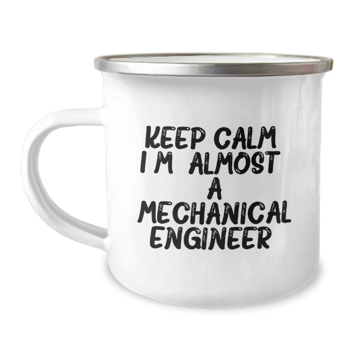 Mechanical Engineer Gift for Him Keep Calm Keepsake Camping Mug - Image 1