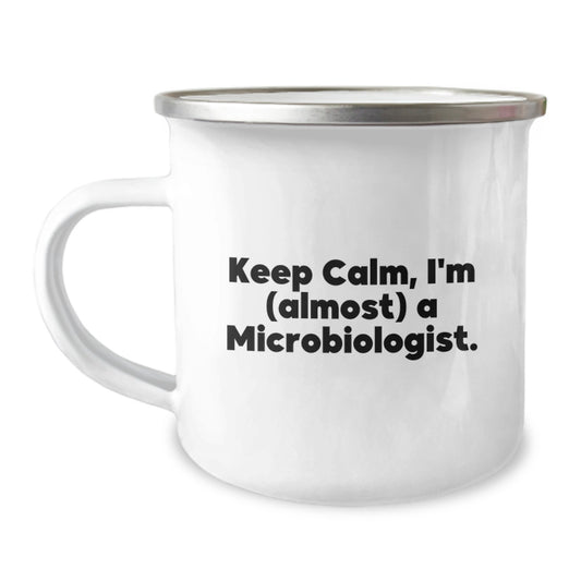 Microbiologist Gift for Him - Keep Calm, I'm (Almost) A Microbiologist - Image 1