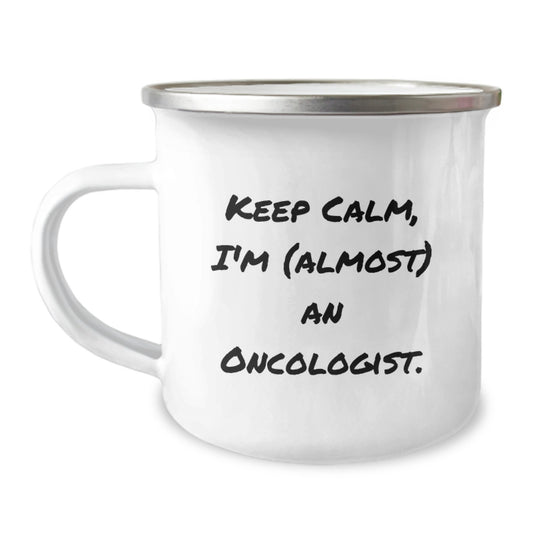 Oncologist Gift for Him Keep Calm, I'm (Almost) An Oncologist Keepsake - Image 1