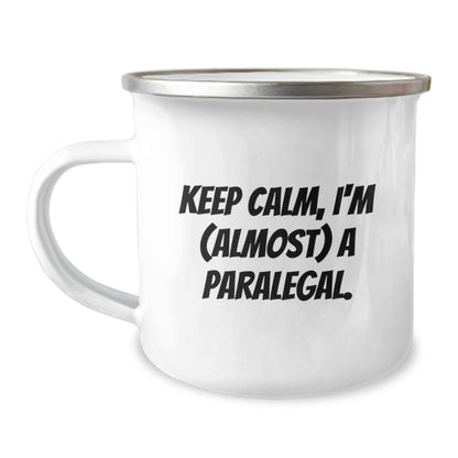 Paralegal Gift for Him - Keep Calm, I'm (Almost) A Paralegal Keepsake - Image 1