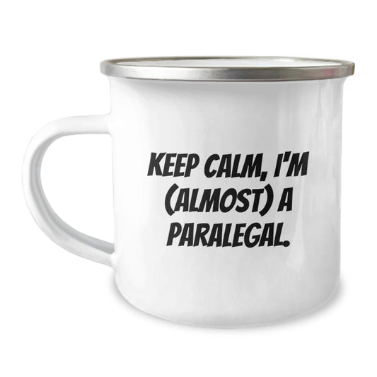 Paralegal Gift for Him - Keep Calm, I'm (Almost) A Paralegal Keepsake - Image 1