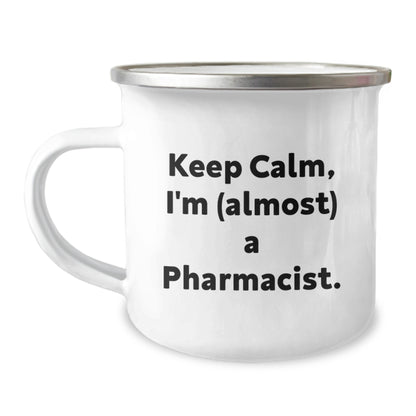 Pharmacist Gift for Him Keep Calm, I'm (Almost) A Pharmacist Keepsake - Image 1
