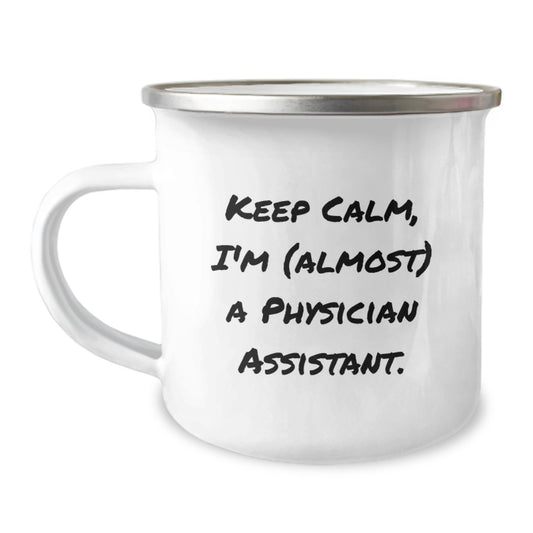 Christmas Gift for Her Keep Calm-Toned Camping Mug for Physician - Image 1