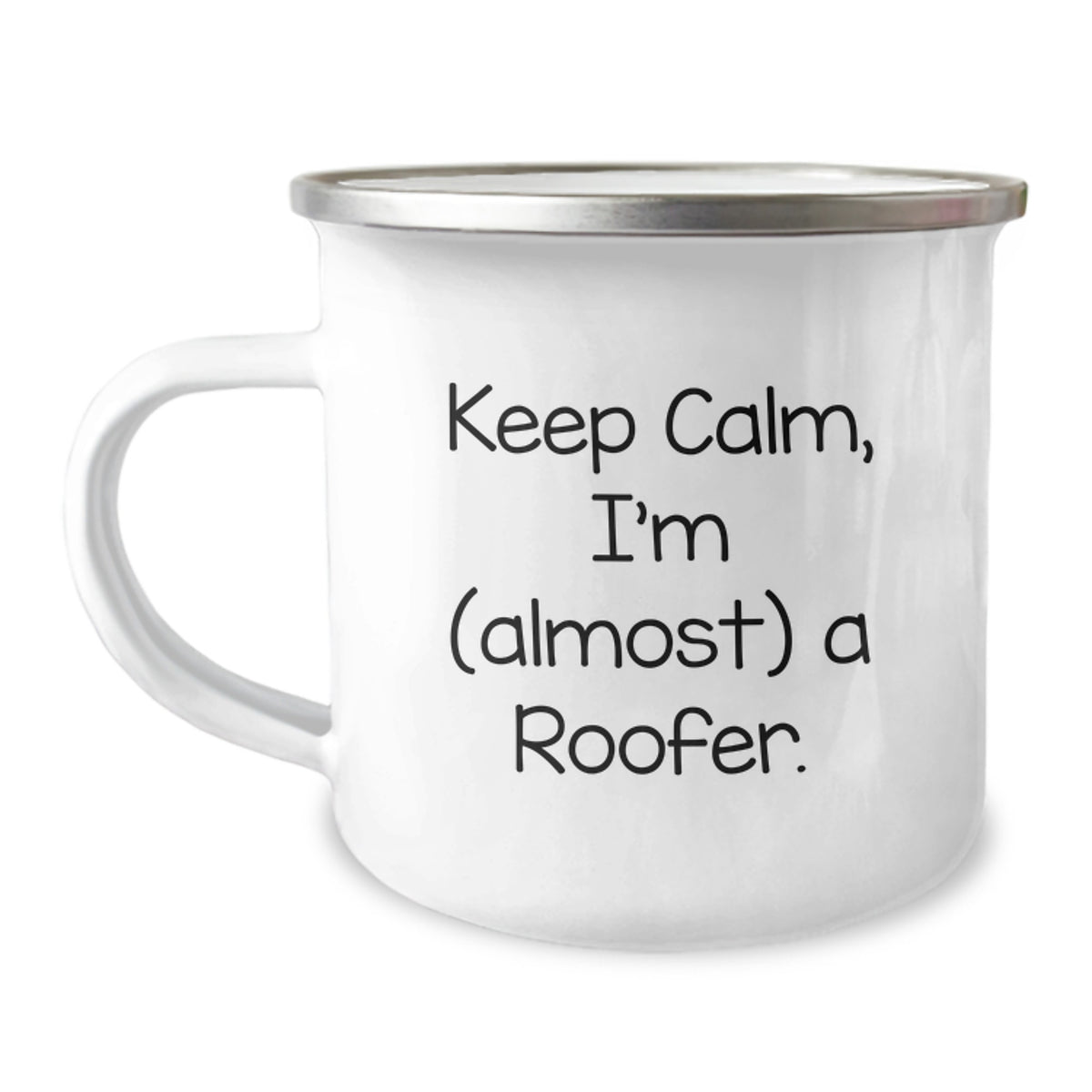 Roofer Keepsake Gift for Him - Keep Calm, I'm (almost) A Roofer Mug - Image 1