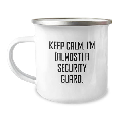 Security Guard Gift for Him Keep Calm, I'm (Almost) A Security Guard - Image 1