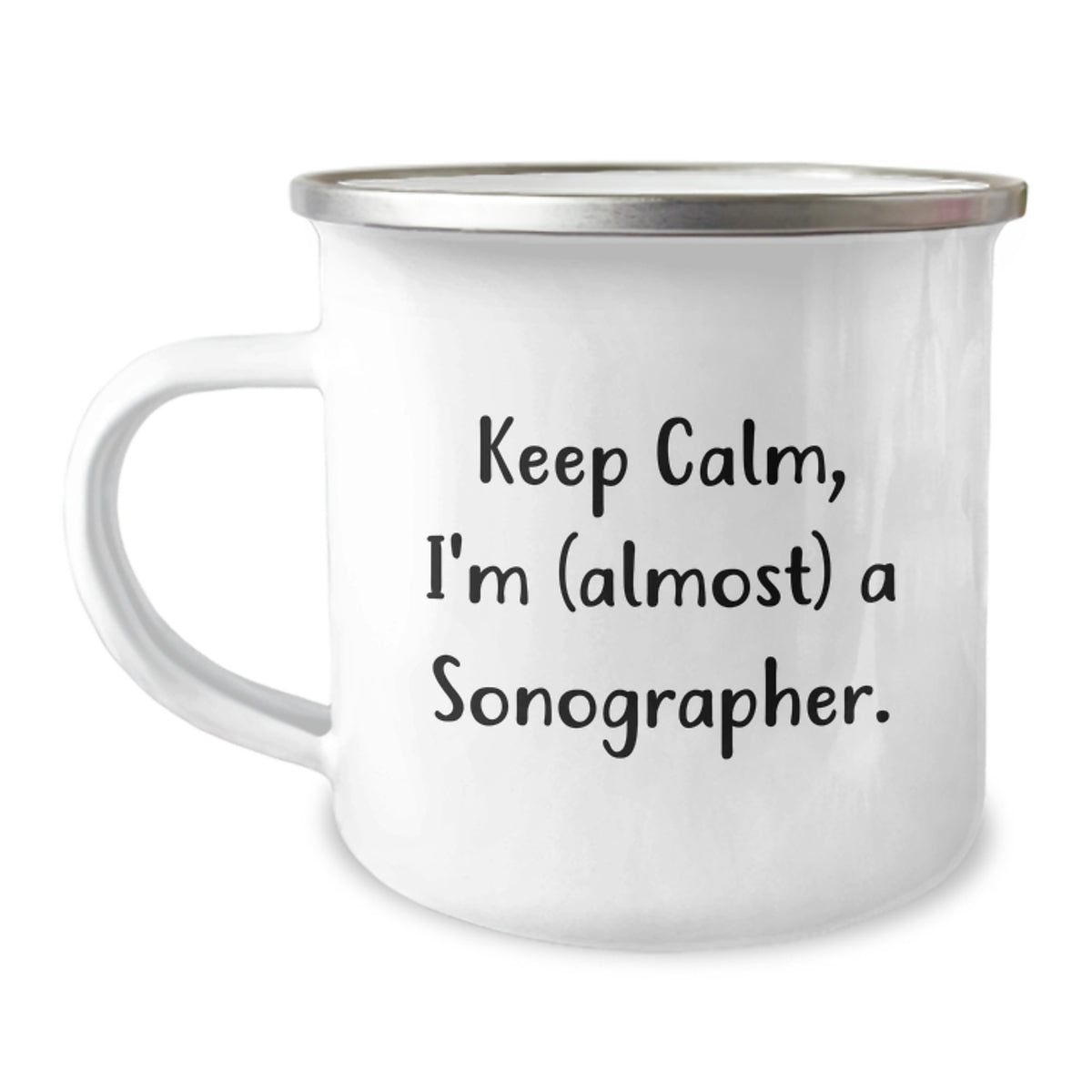 Sonographer Keepsake Gift for Him - Keep Calm, I'm (Almost) A - Image 1
