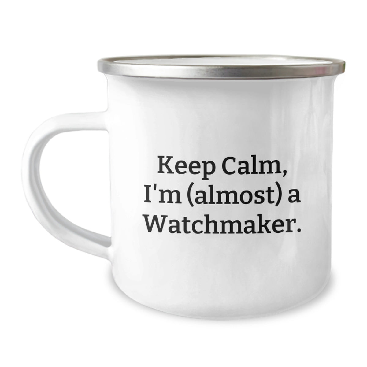 Watchmaker Keepsake Camping Mug for Him Stainless Steel Christmas Gift - Image 1