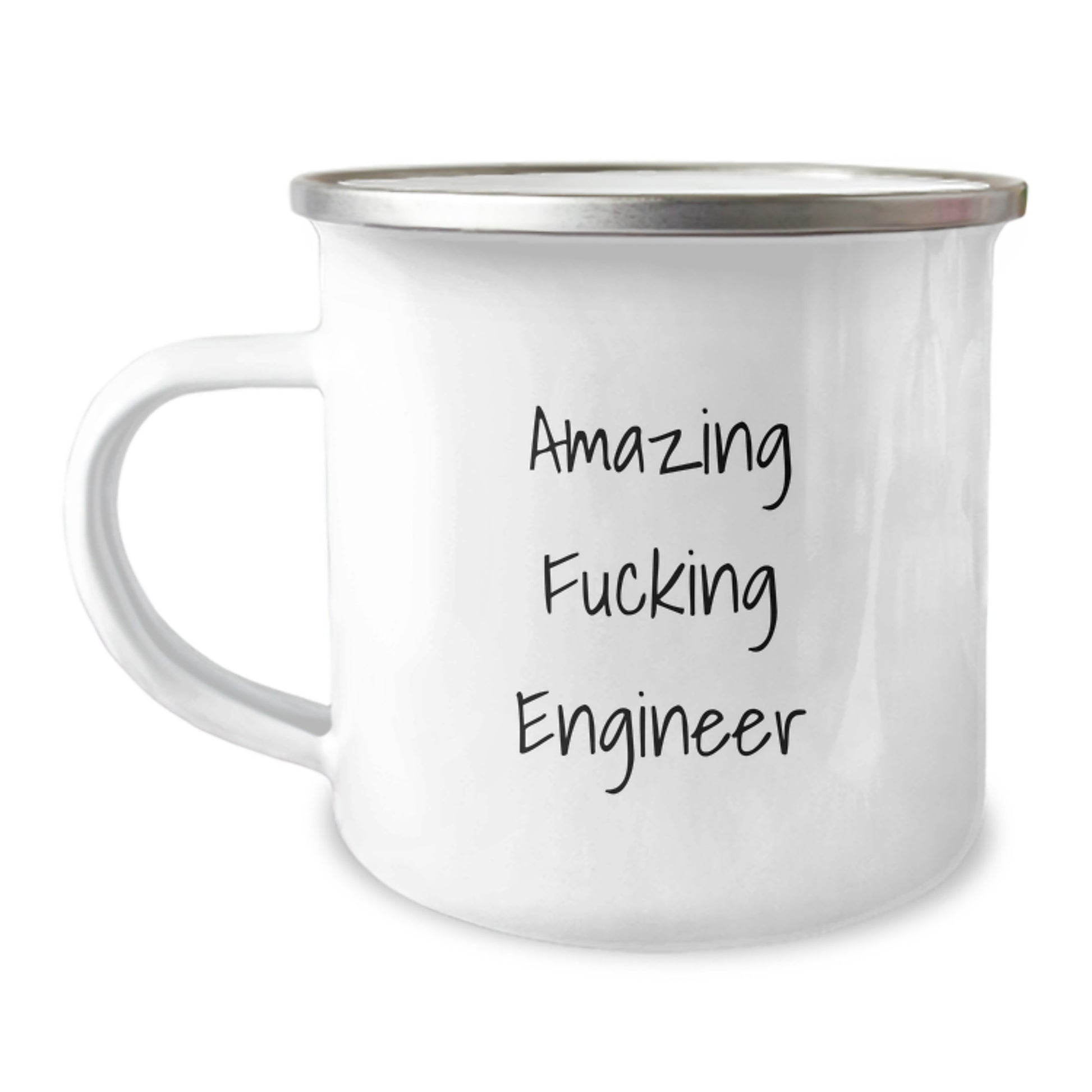 Funny Engineer Valentine's Gifts from Men to Engineer Friends - Amazing F--king Engineer Camping Mug - Image 1