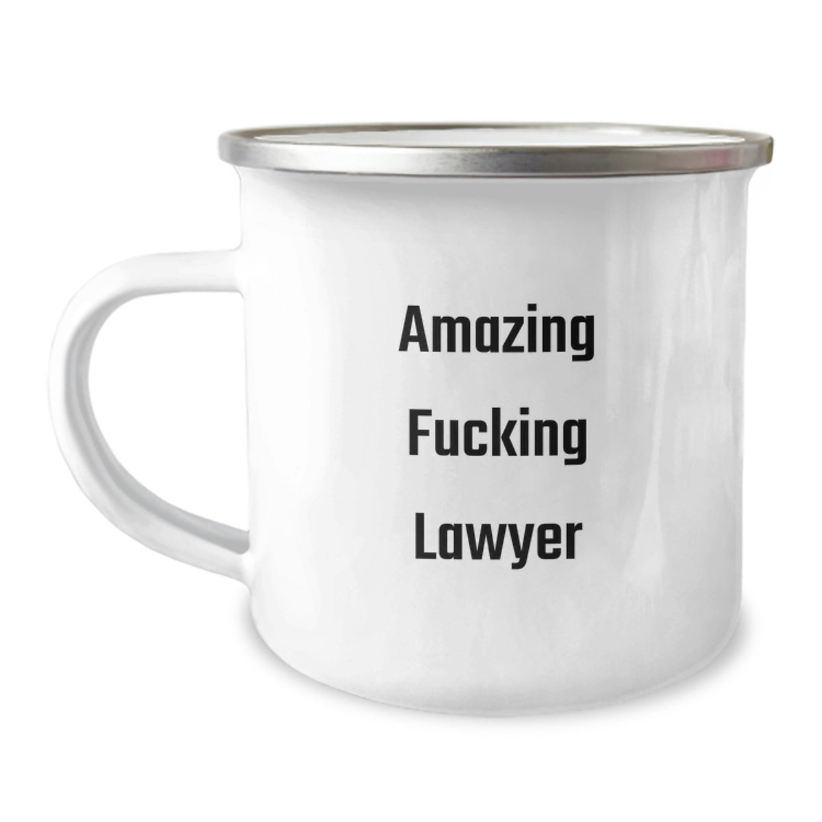 Lawyer Gift for Him - Amazing Fucking Lawyer Camping Mug Keepsake - Image 1