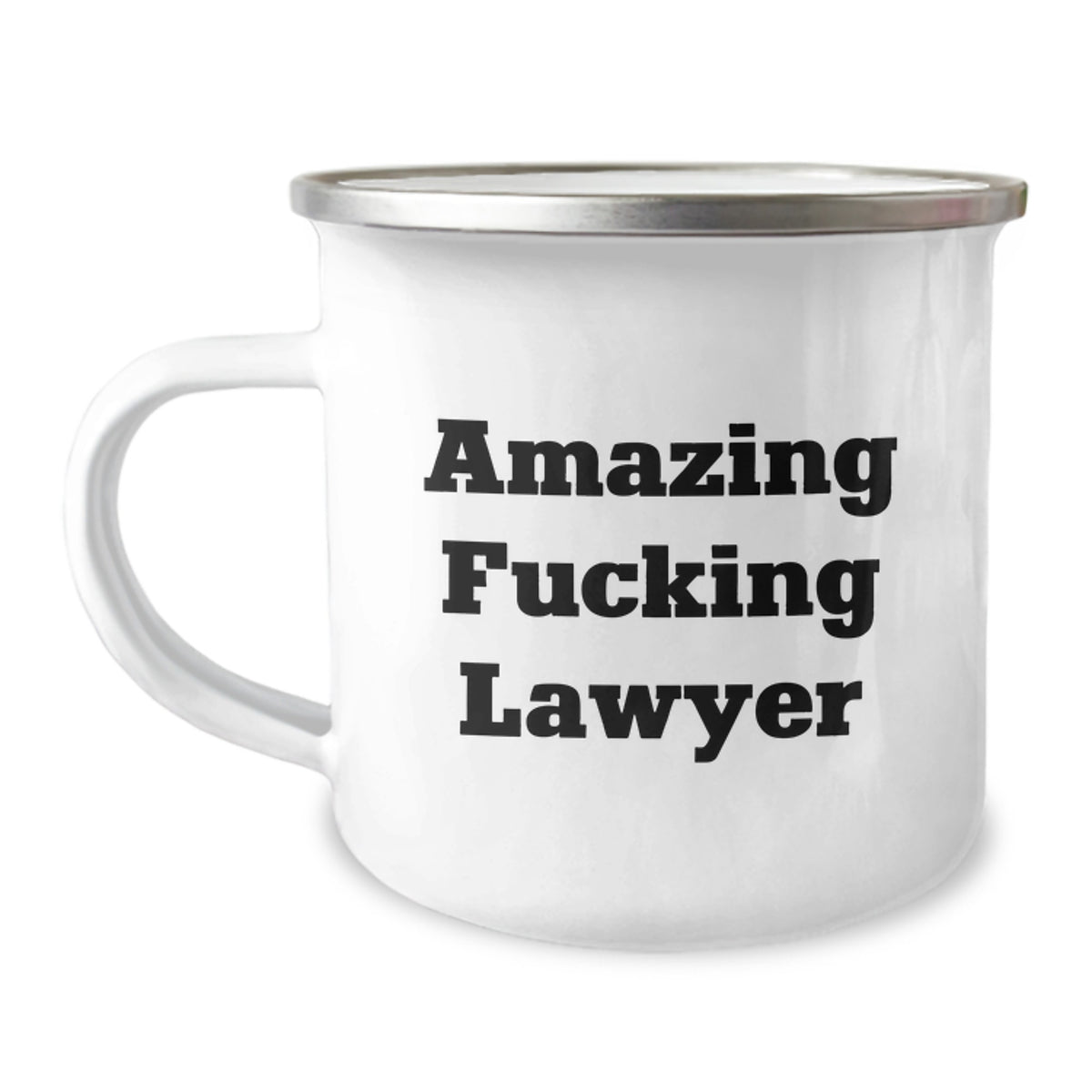 Witty Camping Mug Gift for Friends - Amazing Fucking Lawyer Novelty - Image 1