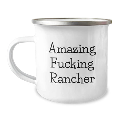 Christmas Gift for Her - Amazing Fucking Rancher Camping Mug Keepsake - Image 1