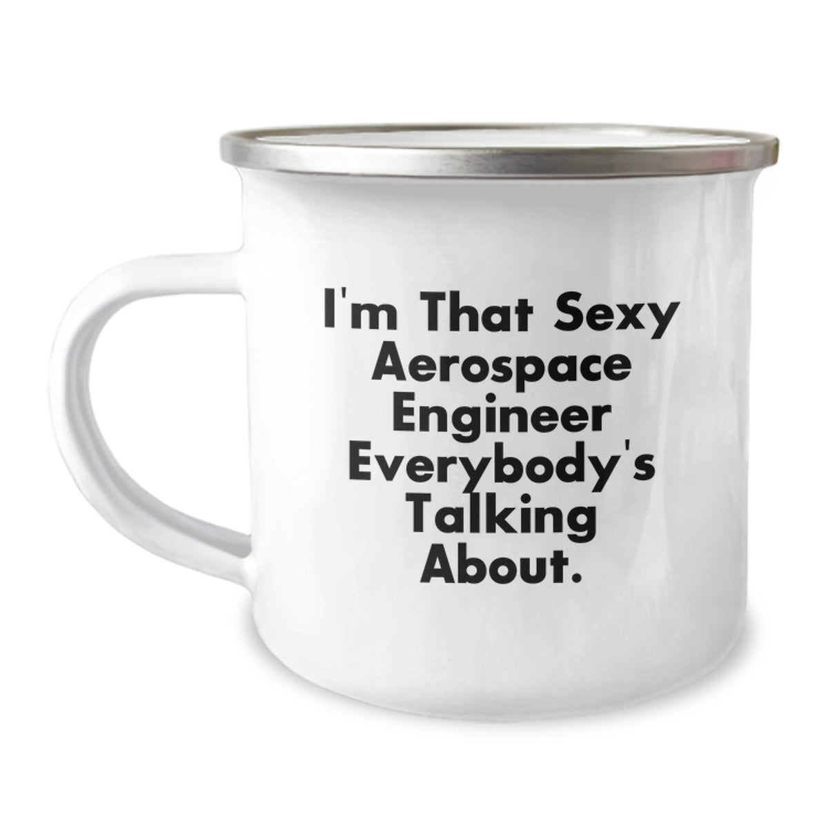 Christmas Gift for Her - Playful Aerospace Engineer Camping Mug Present - Image 1