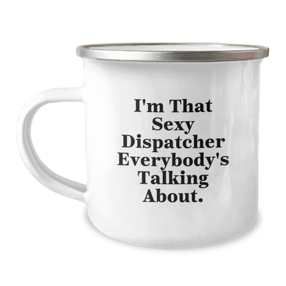 Christmas Gift for Her - Sexy Dispatcher Camping Mug Present - Image 1