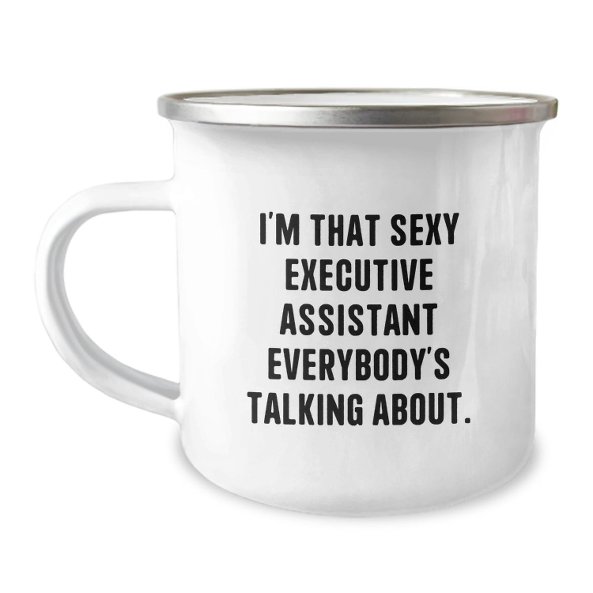 Christmas Gift for Her - Playful Executive Assistant Camping Mug Present - Image 1