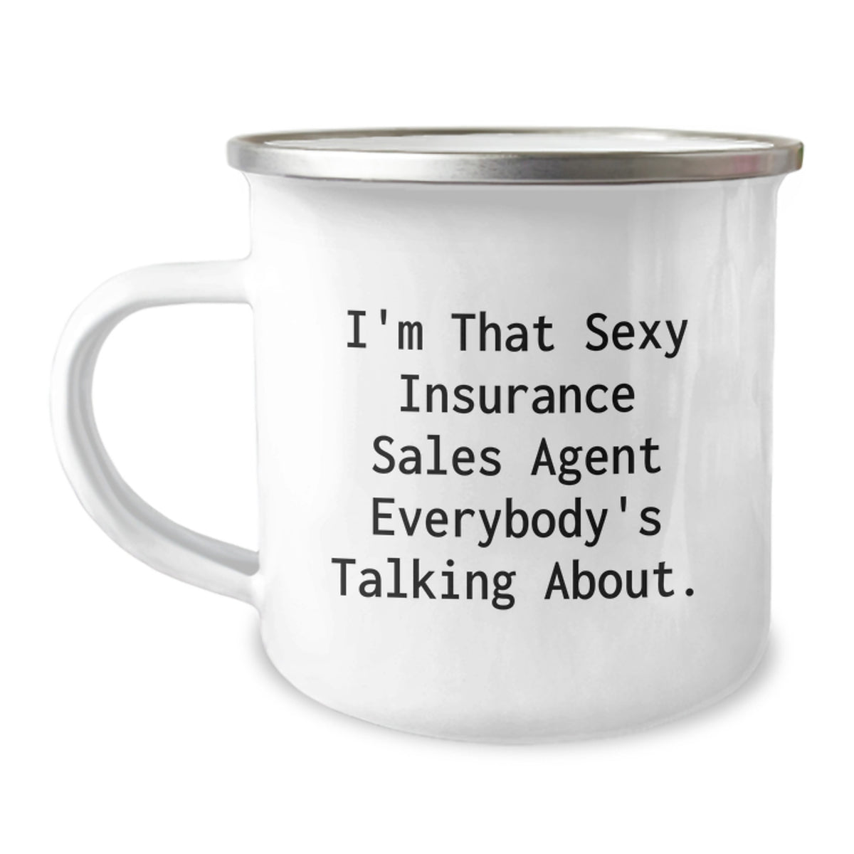 Christmas Gift for Her - Sexy Insurance Agent Quote Camping Mug Present - Image 1