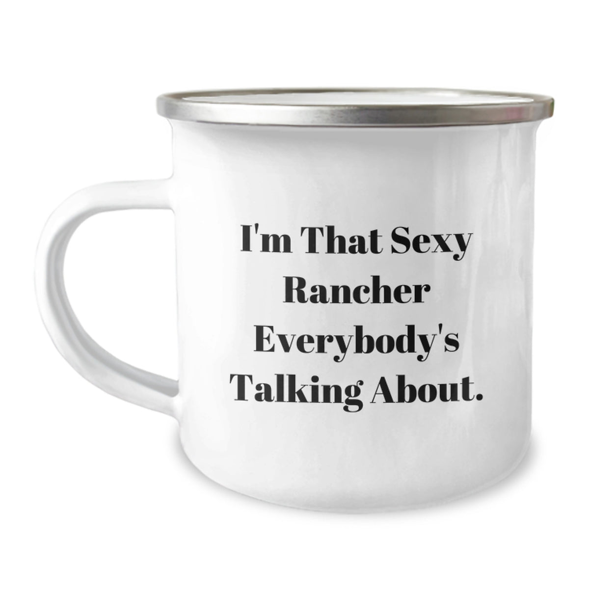 Christmas Gift for Her - Sexy Rancher Camping Mug Present - Image 1