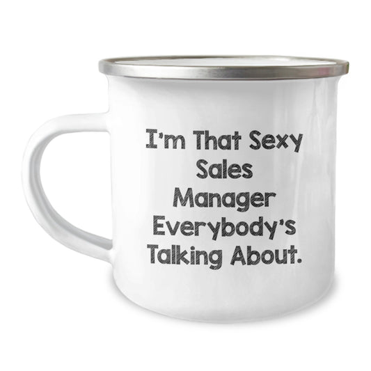 Christmas Gift for Her Sexy Sales Manager Present - Camping Mug - Image 1