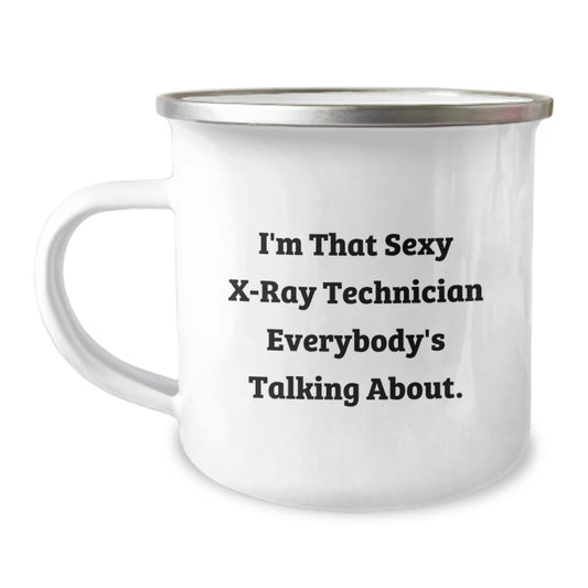 X-Ray Technician Gift for Him - A Playful Keepsake Camping Mug - Image 1