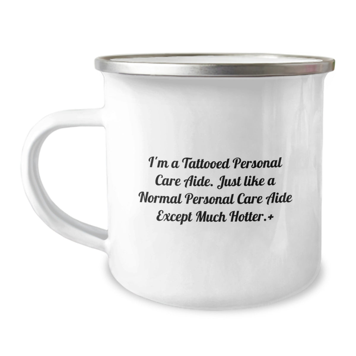Christmas Gift for Him Humorous Tattooed Personal Care Aide Keepsake Mug - Image 1