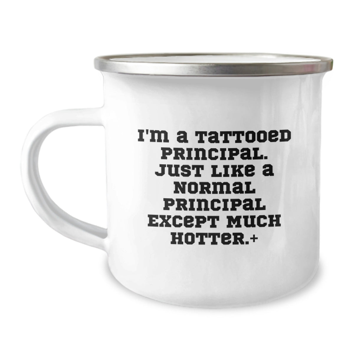 Principal Gift for Him Playful Tattooed Principal Keepsake Camping Mug - Image 1