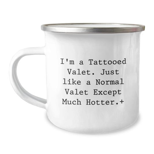 Valet Gift for Him A Playful Keepsake Mug for a Tattooed Valet - Image 1