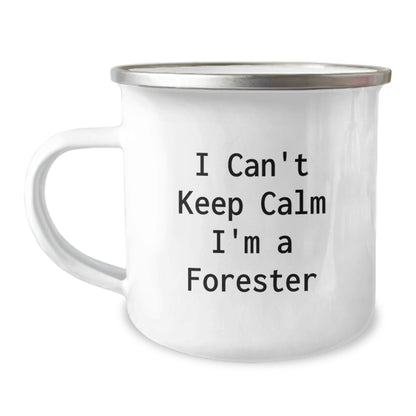 Funny Forester Gifts from Friends - I Can't Keep Calm I'm A Forester Graduation Unique Mugs for Forester Lovers - Image 1